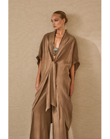 SOUVENIR ΤΟΥΝΙΚ ΜΑΚΡΥΑ ΜΕ ΚΟΝΤΟ ΜΑΝΙΚΙ ΚΑΙ ΔΕΣΙΜΟ ΜΠΡΟΣΤΑ W39SO243-SS26