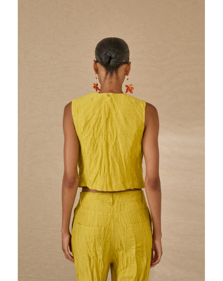 SOUVENIR ΠΑΝΤΕΛΟΝΙ ΜΕΤΑΞΟΤΟ ΛΙΝΟ ΧΡΩΜΑ ΛΑΙΜ S39MO337-SS26