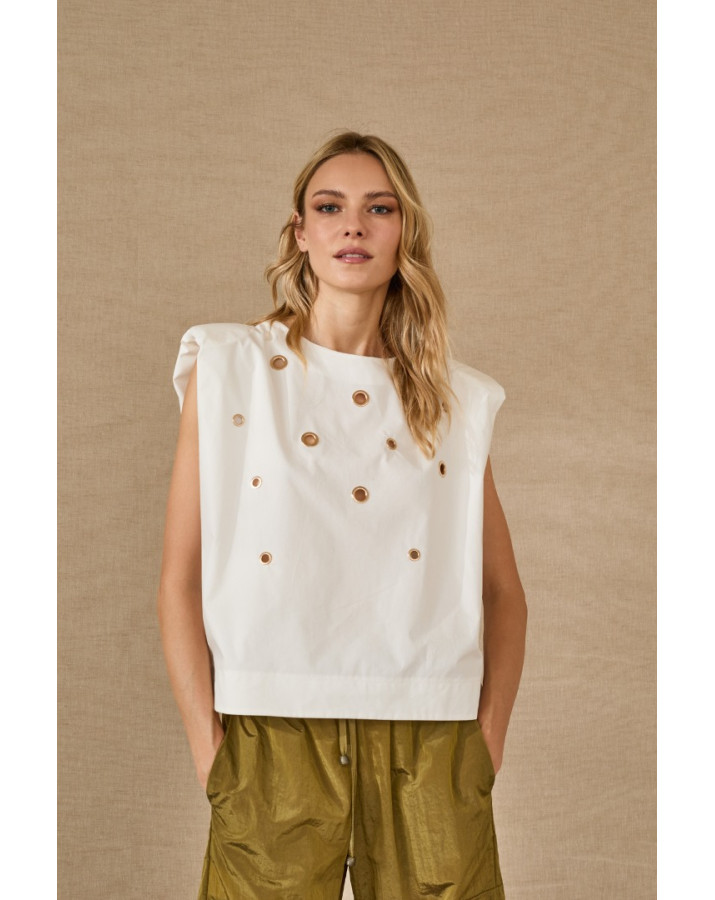 SOUVENIR ΛΕΥΚΟ ΤΟΠ T39R0133-SS26