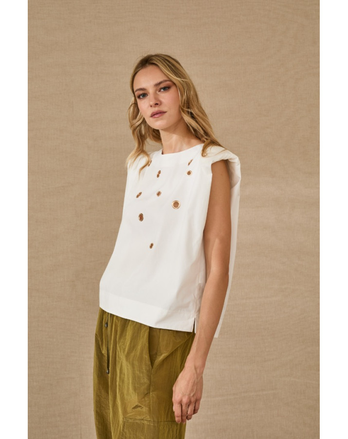 SOUVENIR ΛΕΥΚΟ ΤΟΠ T39R0133-SS26