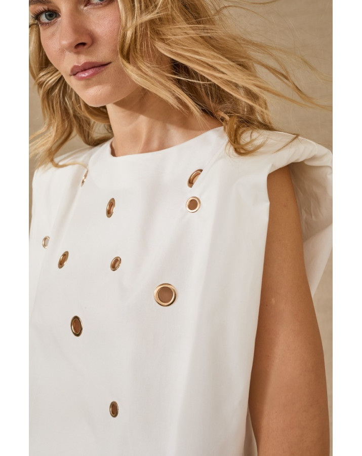 SOUVENIR ΛΕΥΚΟ ΤΟΠ T39R0133-SS26