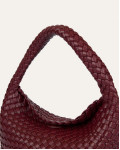 SURKANA τσάντα μπορντώ πλεκτή δερματίνη BRAI412