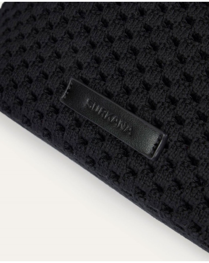 SURKANA Τσάντα μαύρη πλεκτή KNIT823