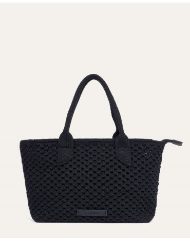 SURKANA Τσάντα μαύρη πλεκτή KNIT823