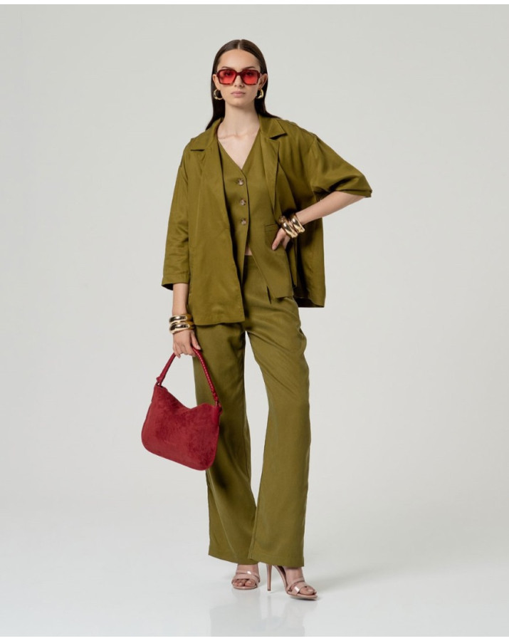 SURKANA oversized μπουφάν σε λαδί απόχρωση HITE322