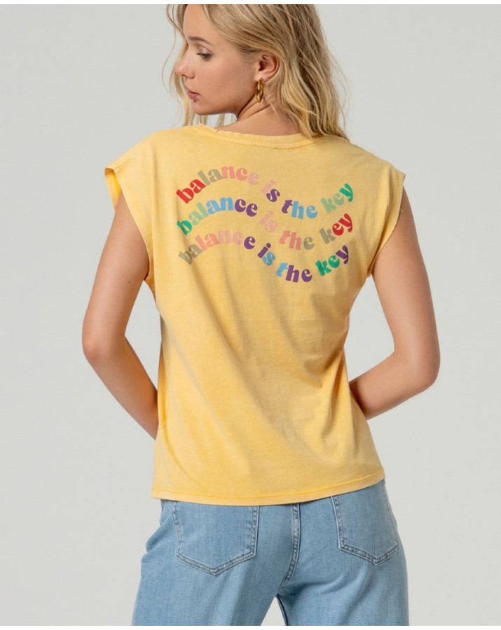 SURKANA Αμάνικο μπλουζάκι με V λαιμόκοψη POSΙ011