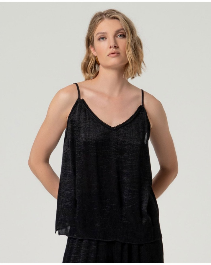 SURKANA Μπλούζα με V ντεκολτέ και τιράντες KIBO023