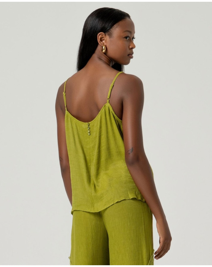 SURKANA Μπλούζα με V ντεκολτέ και τιράντες KIBO023