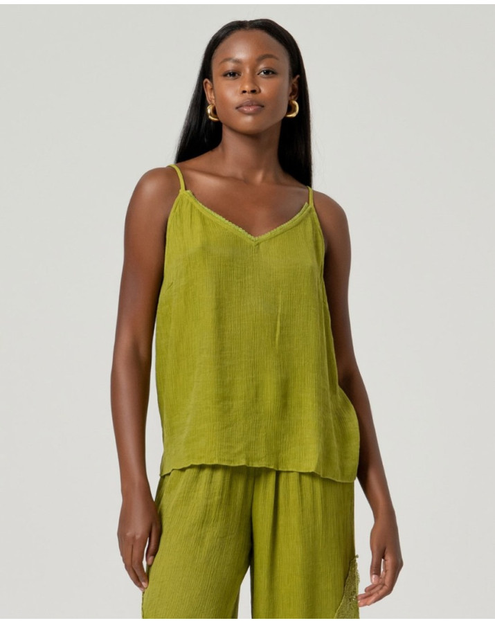 SURKANA Μπλούζα με V ντεκολτέ και τιράντες KIBO023