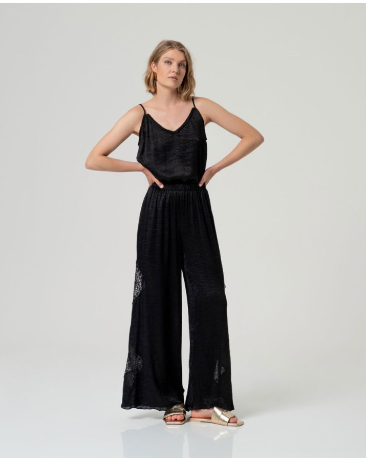 SURKANA Παντελόνα με κροσέ λεπτομέρειες KIBO524