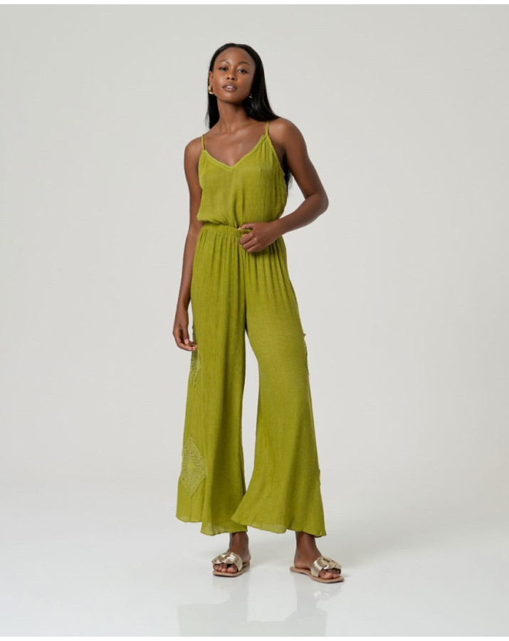 SURKANA Παντελόνα με κροσέ λεπτομέρειες KIBO524