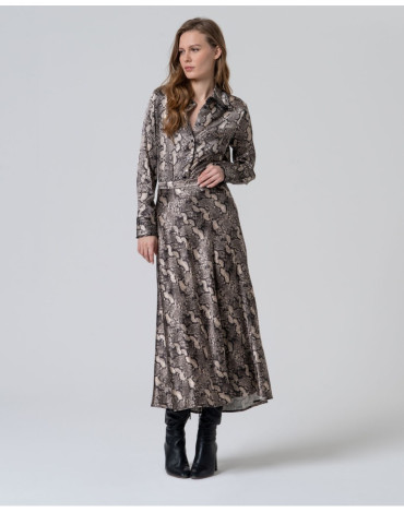 SURKANA ΕΛΑΣΤΙΚΗ ΜIDI ANIMAL PRINT ΦΟΥΣΤΑ MADY624