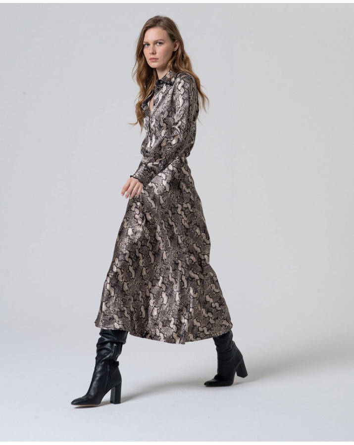 SURKANA ΕΛΑΣΤΙΚΗ ΜIDI ANIMAL PRINT ΦΟΥΣΤΑ MADY624