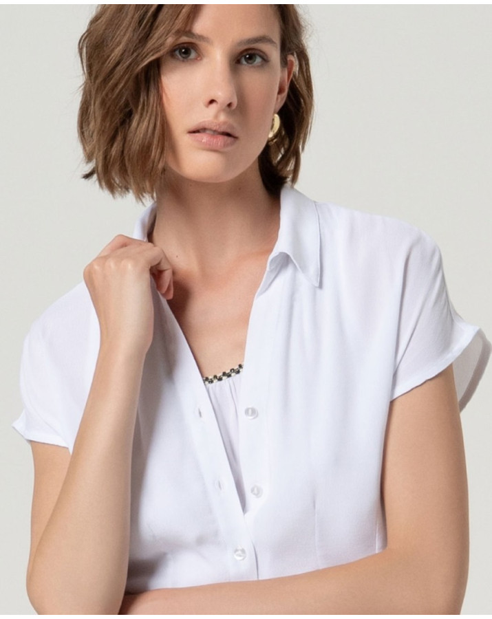 SURKANA Αμάνικο πουκάμισο με εφαρμοστή μέση. BALI125