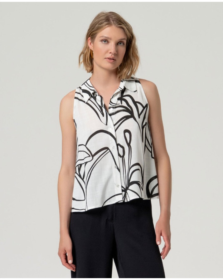 SURKANA Αμάνικο πουκάμισο σε γραμμή Α. UTFO123