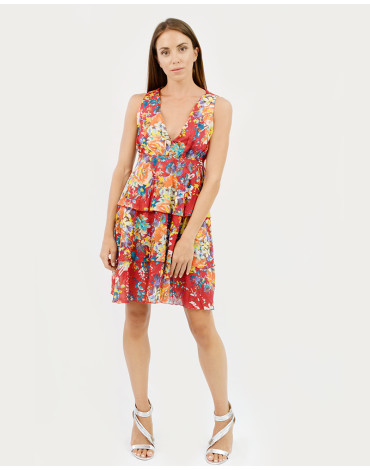 Φόρεμα midi βαμβακερό εμπριμέ Rossodesera