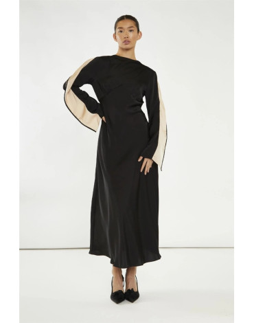 GLAMOROUS ΜΑΚΡΥΜΑΝΙΚΟ ΜΑΥΡΟ- ΜΠΕΖ ΦΟΡΕΜΑ GS0811 GLAMOROUS ΜΑΚΡΥΜΑΝΙΚΟ ΜΑΥΡΟ- ΜΠΕΖ ΦΟΡΕΜΑ GS0811