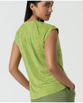 T-shirt με V-neck Acid πράσινο 525ORLY016