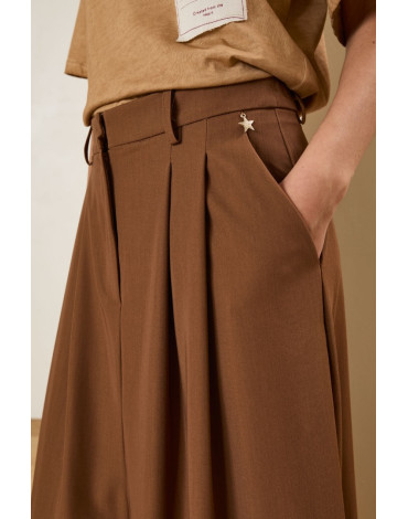 SOUVENIR Φούστα μακρύα με πιέτες S37M0324