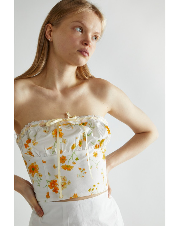 GLAMOROUS Μπούστο Floral Marigold CK7810 GLAMOROUS Μπούστο Floral Marigold CK7810