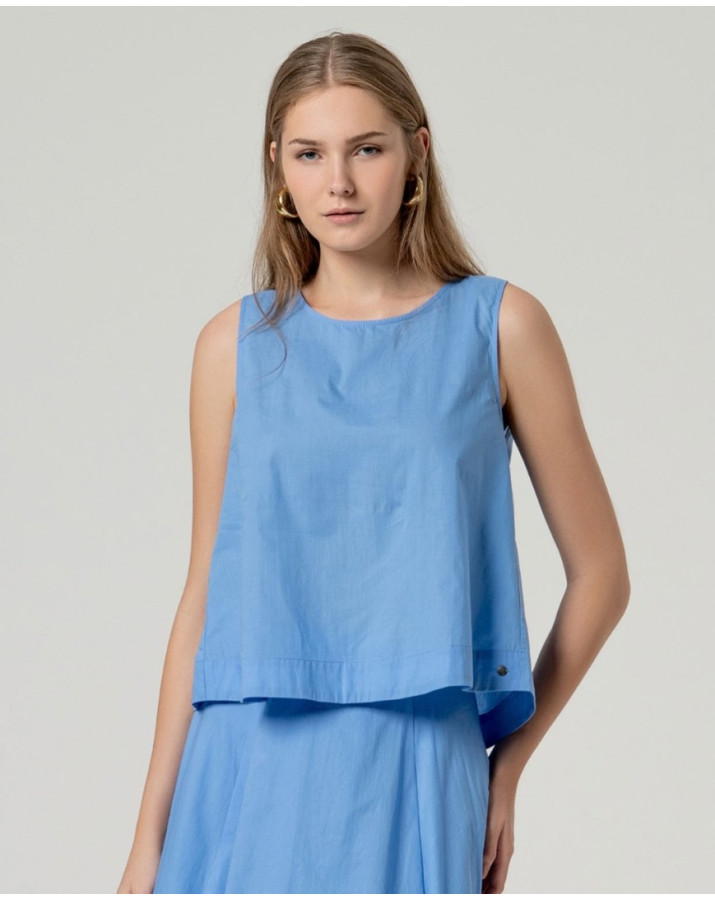 SURKANA Αμάνικο τοπ με στρογγυλή λαιμόκοψη. BAKU126