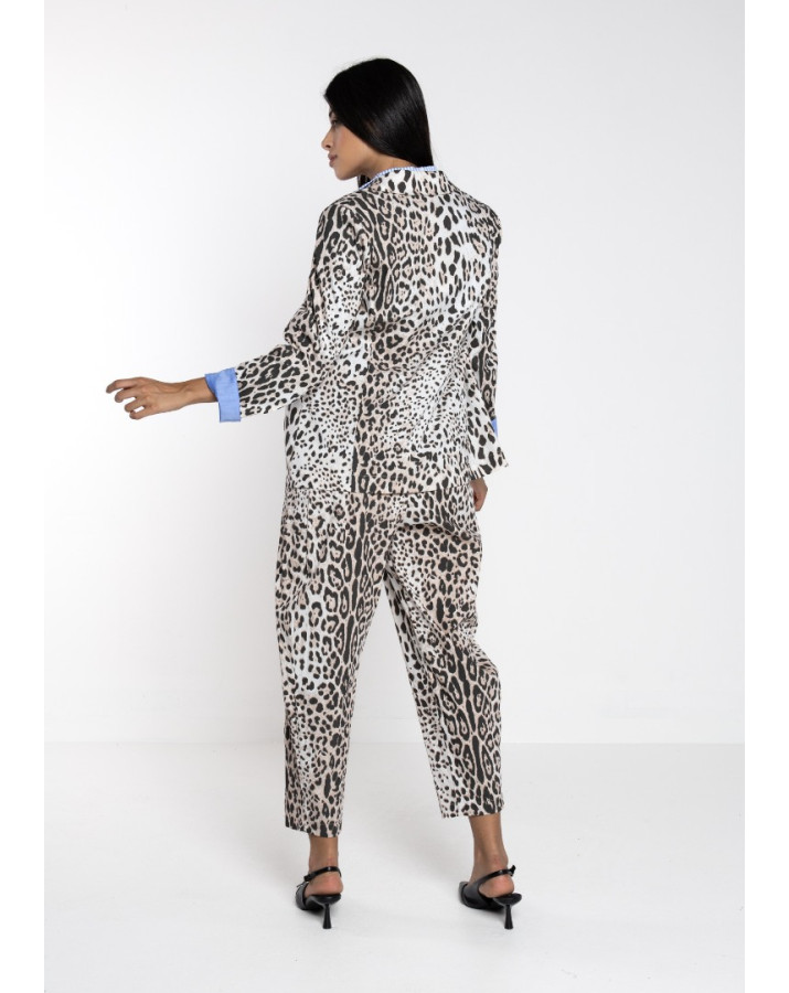 LOKITA Παντελονί λεόπαρ με λάστιχο στην μέση LOK83096