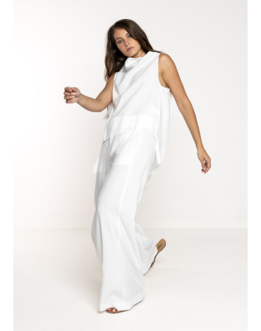 LOKITA Παντελόνα με ζώνη στη μέση και καθέτες τσέπες LOK142