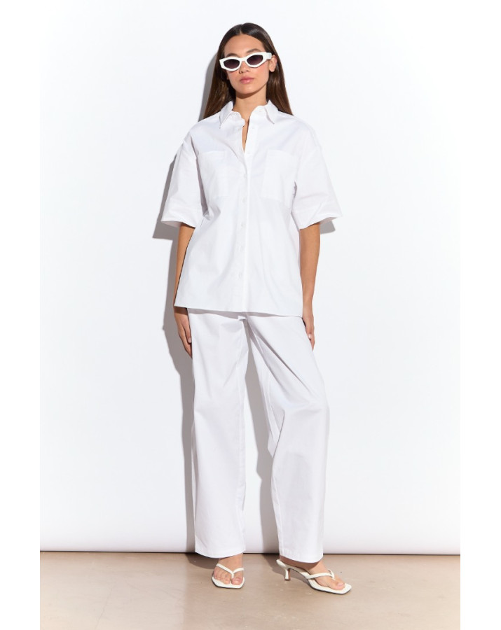 GLAMOROUS ΑΣΠΡΟ ΠΑΝΤΕΛΟΝΙ ΣΕ ΙΣΙΑ ΓΡΑΜΜΗ AN5506