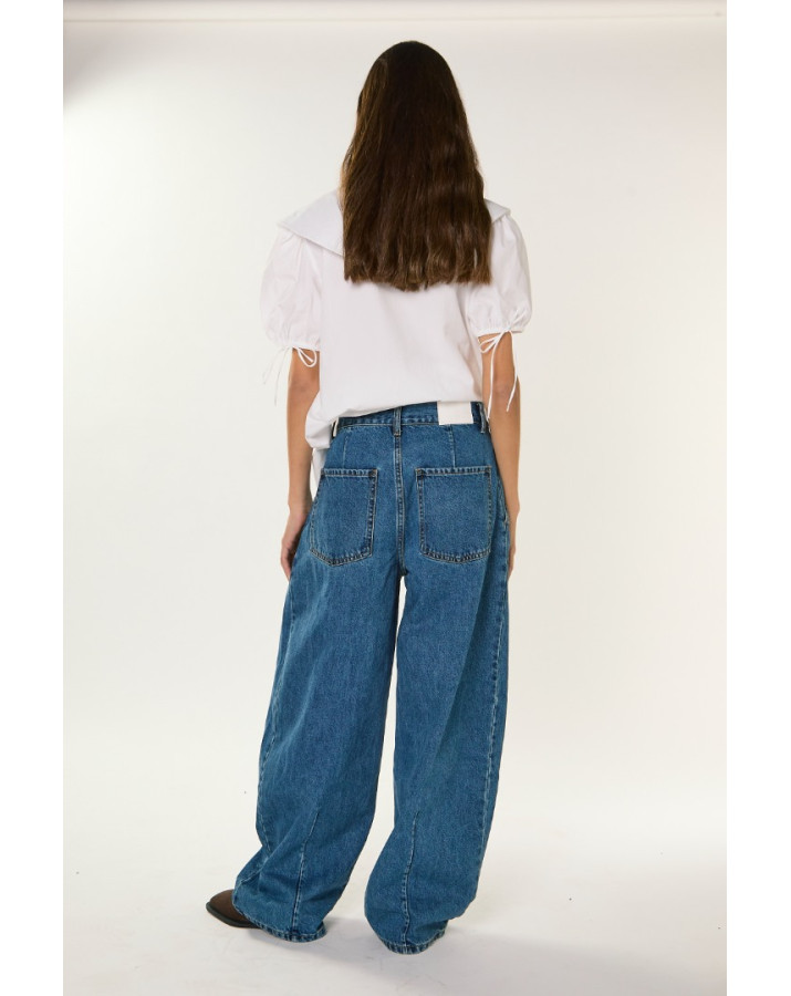 GLAMOROUS ΜΠΛΕ ΧΑΜΗΛΟΚΆΒΑΛΟ ΦΑΡΔΥ ΤΖΙΝ AN5537