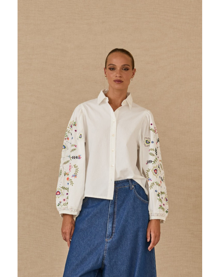 SOUVENIR ΠΟΥΚΑΜΙΣΟ ΜΕ ΚΕΝΤΙΜΕΝΑ ΛΟΥΛΟΥΔΙΑ ΣΤΑ ΜΑΝΙΚΙΑ P39C0010