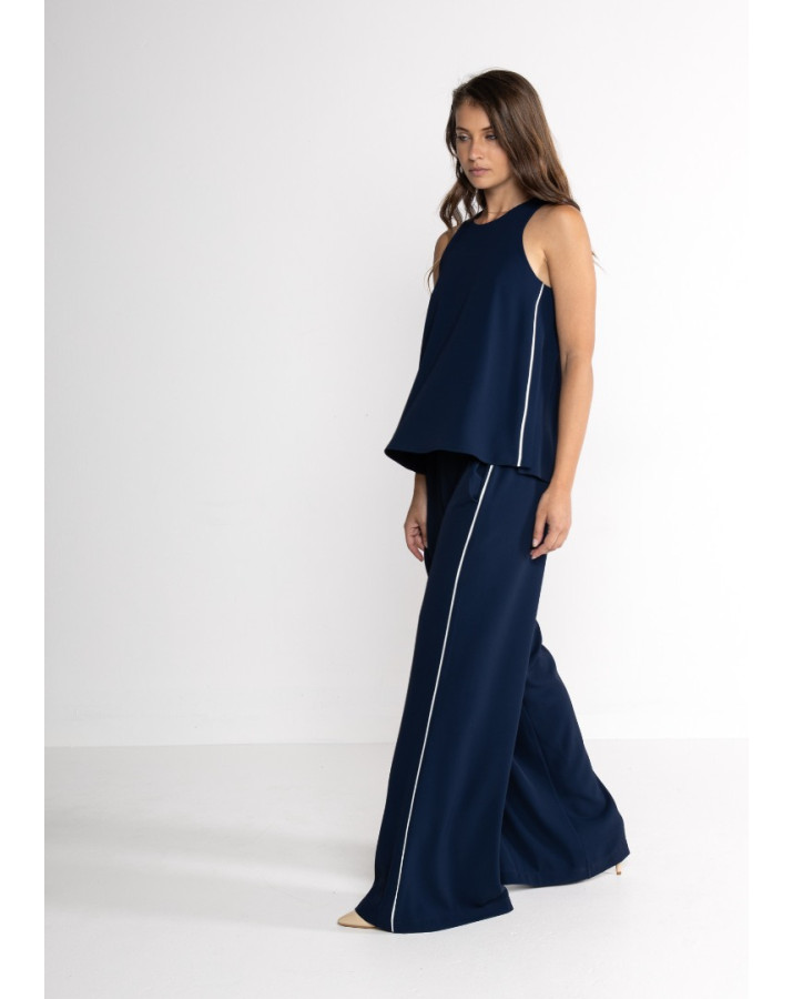 LOKITA Παντελόνα φαρδία με ρίγα στο πλάι