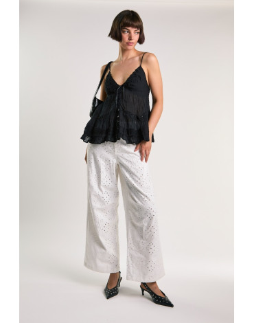 GLAMOROUS ΑΣΠΡΟ ΠΑΝΤΕΛΟΝΙ ΚΙΠΟΥ KA7515