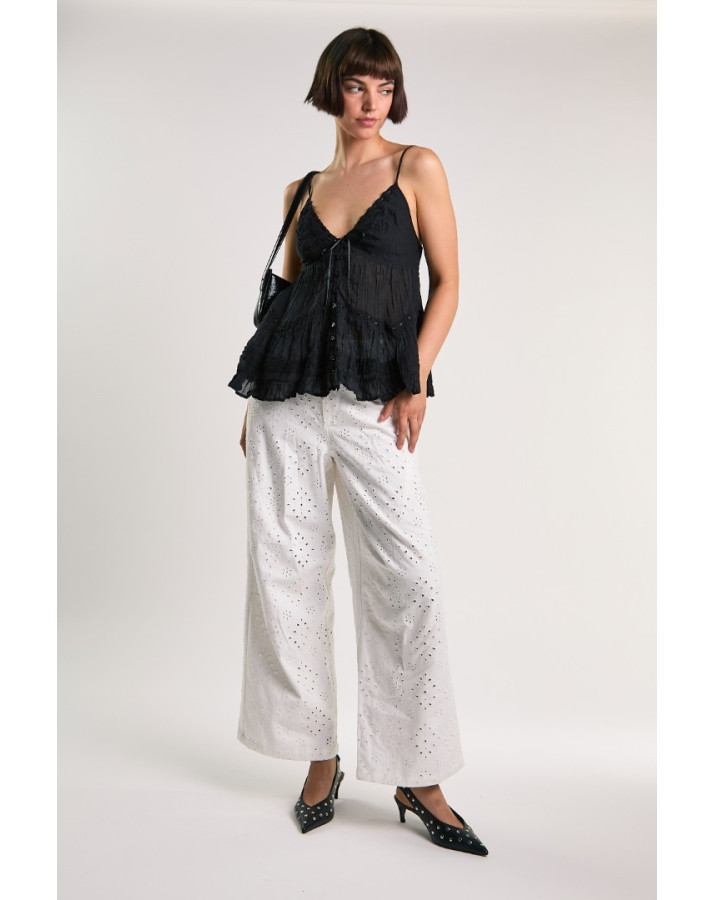 GLAMOROUS ΑΣΠΡΟ ΠΑΝΤΕΛΟΝΙ ΚΙΠΟΥ KA7515