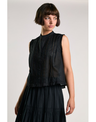 GLAMOROUS ΤΟΠ ΑΜΑΝΙΚΟ ΕΘΝΙΚ ΜΕ ΔΑΝΔΕΛΕΣ KA7568