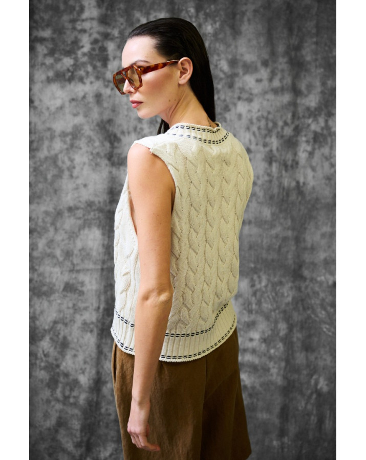 KIKISIX ΓΙΛΕΚΟ ΜΕ ΠΛΕΞΗ ΠΛΕΞΟΥΔΑ ΚΑΙ V ΛΑΙΜΟΚΟΨΗ  KXGL1895BLU