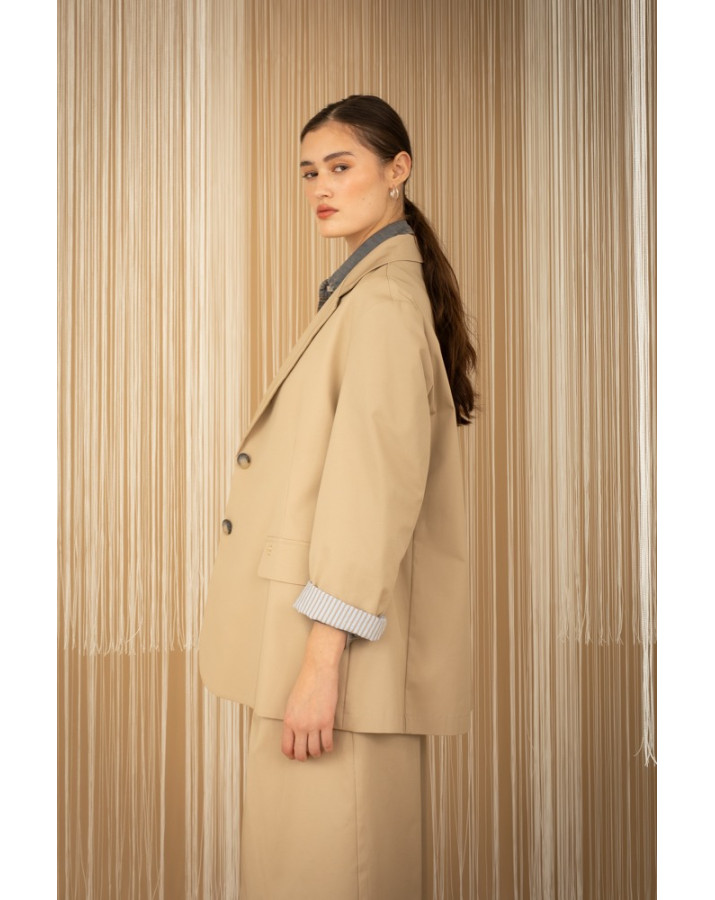 PHILIA LOFT Μπεζ σακάκι N0043
