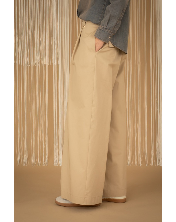 PHILIA LOFT Μπεζ παντελόνι N0044