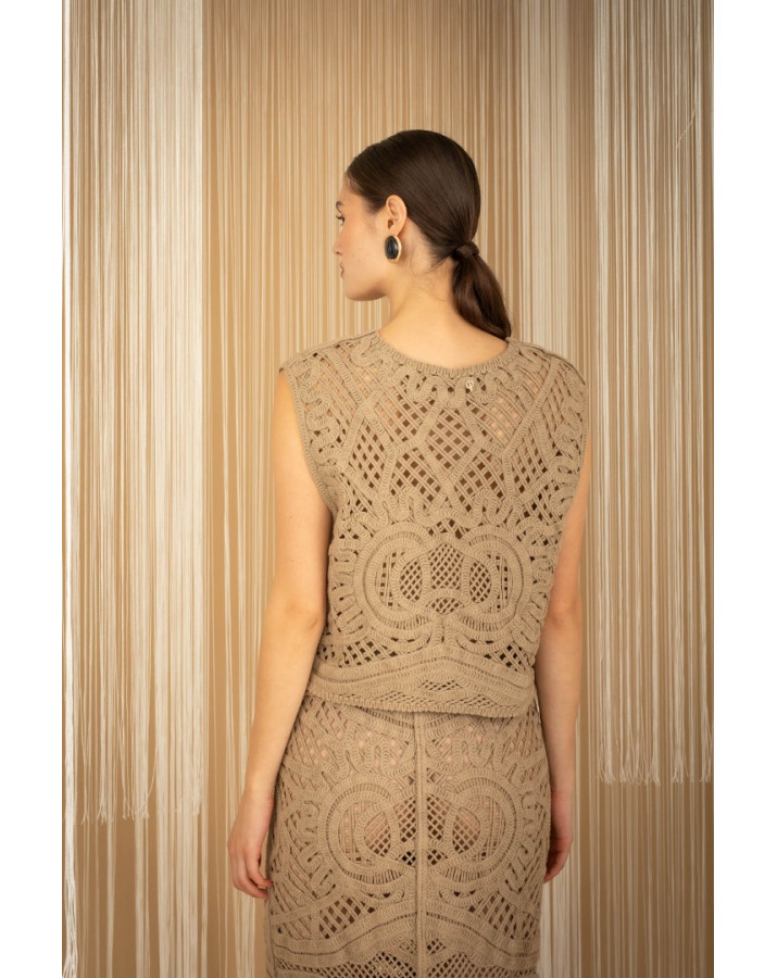 PHILIA LOFT ΠΛΕΚΤΟ ΑΜΑΝΙΚΟ ΤΟΠ F02O0229