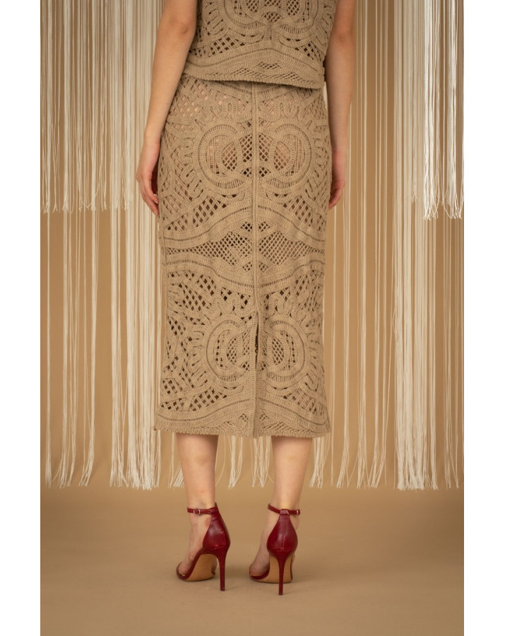 PHILIA LOFT ΠΛΕΚΤΗ ΜΠΕΖ MINTI ΦΟΥΣΤΑ F02O0230