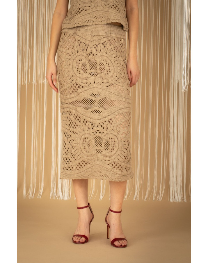 PHILIA LOFT ΠΛΕΚΤΗ ΜΠΕΖ MINTI ΦΟΥΣΤΑ F02O0230