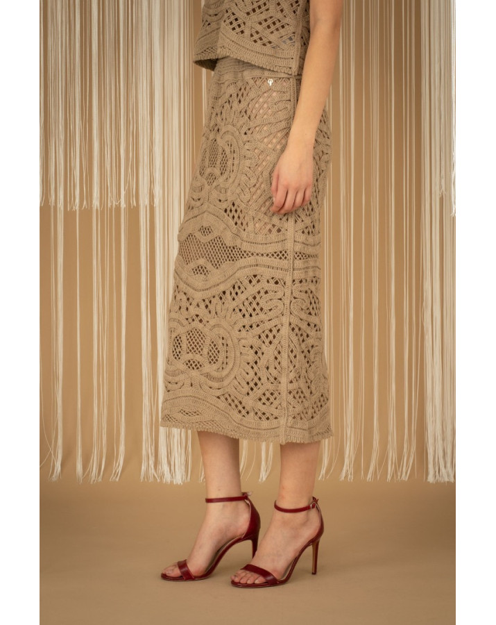 PHILIA LOFT ΠΛΕΚΤΗ ΜΠΕΖ MINTI ΦΟΥΣΤΑ F02O0230