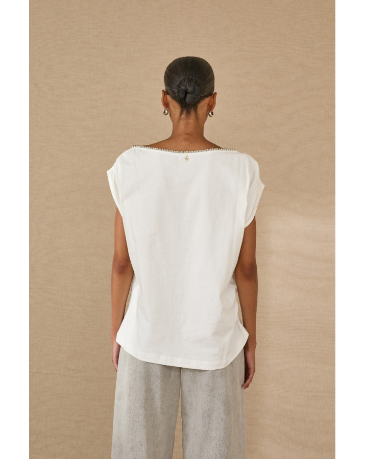 SOUVENIR Tζιν Ξεβαμένο γκρι cotton a0141s0025