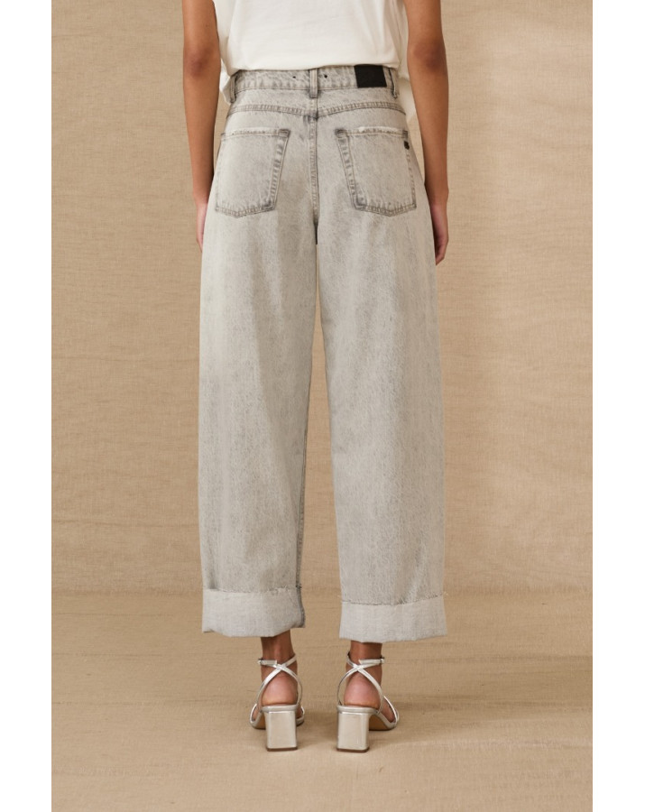 SOUVENIR Tζιν Ξεβαμένο γκρι cotton a0141s0025
