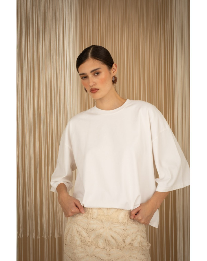 PHILIA LOFT T-Shirt κοντομάνικο με φαρδιά μανίκια E0052